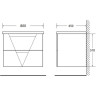 Тумба BELBAGNO VITTORIA VITTORIA-800-2C-SO-GO-P