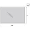 Зеркало 90x80 см BELBAGNO SPC-GRT-900-800-LED-BTN